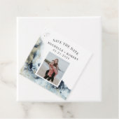 waterverf golven kust save the date foto bedankjes labels (In situ)