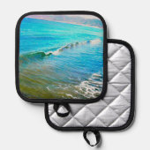 Waterverf golven pannenlap (Voorkant / Achterkant)