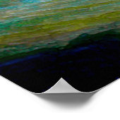 Waterverf golven poster (Hoek)
