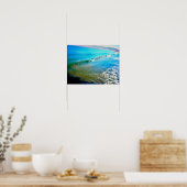 Waterverf golven poster (Keuken)