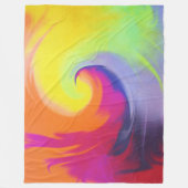 Waterverf golven - vlootswand fleece deken (Voorkant)