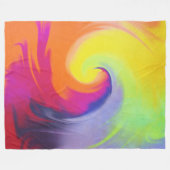 Waterverf golven - vlootswand fleece deken (Voorkant (Horizontaal))