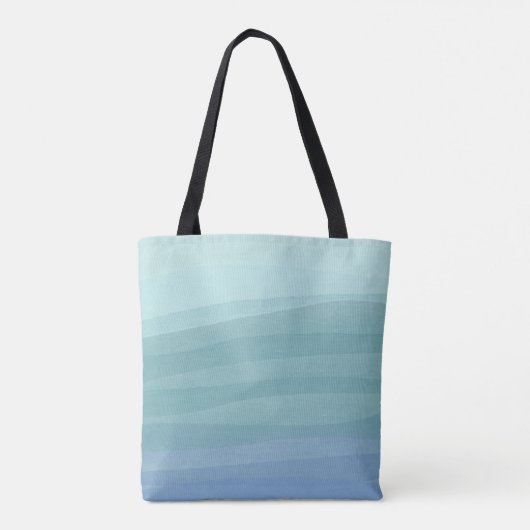 Waterverf golven zeemeermin magische Canvas tas (Achterkant)