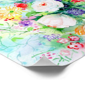 Waterverf Good Mood Flowers 8x10 Poster (Hoek)