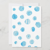 Waterverf gooit mam en Baby walvis onder Zee I Kaart (Achterkant)