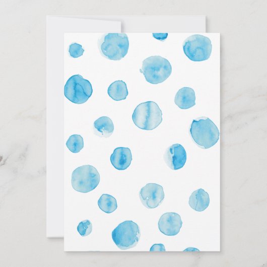 Waterverf gooit mam en Baby walvis onder Zee I Kaart (Achterkant)