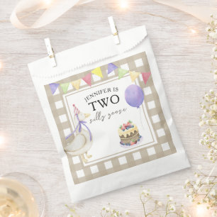 Waterverf Goose 2e geboortedag Bedankzakje