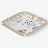 Waterverf Goose 2e geboortedag Papieren Bordje (Gebogen)