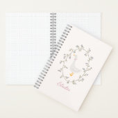 Waterverf Goose Aangepaste naam Notitieboek (Binnen)