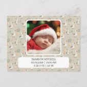 Waterverf Goose - Baby shower bedankpas Briefkaart (Achterkant)