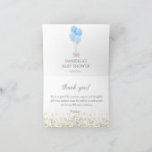 Waterverf Goose Boy Baby shower Bedankt Card (Binnen)