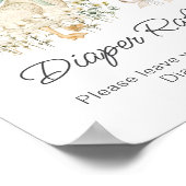 Waterverf Goose Boy Baby shower Luier Raffle Poster (Hoek)