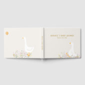 Waterverf Goose Duck Wildflower Baby shower Gastenboek (Volledig)