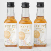 Waterverf Goose Duck Wildflower Baby shower Likeurfles Etiket (Flessen)