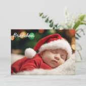 Waterverf Goose - Foto Baby Aankondiging Kaart (Staand voorkant)