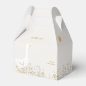 Waterverf Goose Wildflower Baby shower Bedankdoosjes (Achterkant)