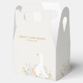 Waterverf Goose Wildflower Baby shower Bedankdoosjes (Geopend)