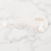 Waterverf Goose Wildflower Twins Baby shower Confetti (Voorkanten)