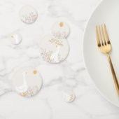 Waterverf Goose Wildflower Twins Baby shower Confetti (Groep)