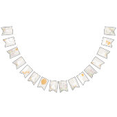 Waterverf Goose Wildflower Twins Baby shower Vlaggetjes (Alle)