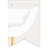 Waterverf Goose Wildflower Twins Baby shower Vlaggetjes (Tweede vlag)