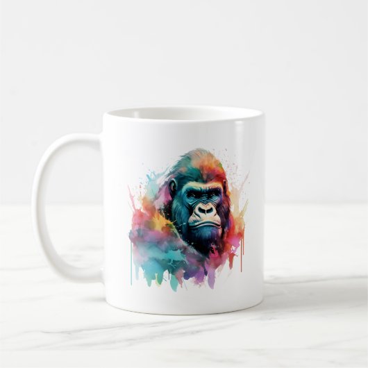 Waterverf Gorilla Mok (Links)