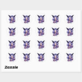 Waterverf Gothic Dark Fairy Ronde Sticker (Vel)