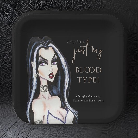 Waterverf Gotische Heks Halloween Papier Borden Papieren Bordje