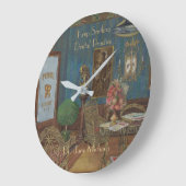 Waterverf Gouache Vintage Grote Klok (Hoek)