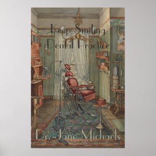 Waterverf Gouache Vintage Poster