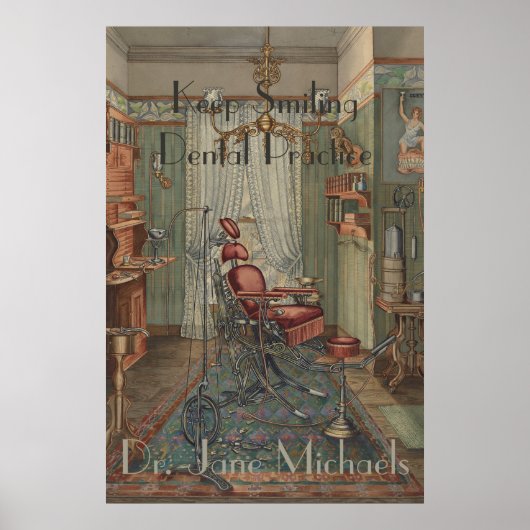 Waterverf Gouache Vintage Poster (Voorkant)