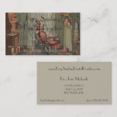 Waterverf Gouache Vintage Visitekaartje (Voorkant / Achterkant)