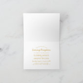 Waterverf Goud Bloem Bruiloft Avond Ontvangst (Binnen)