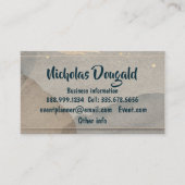 Waterverf Goud Grijs Eenvoudig beroep Visitekaartje (Voorkant)