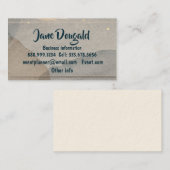 Waterverf Goud Grijs Eenvoudig beroep Visitekaartje (Voorkant / Achterkant)