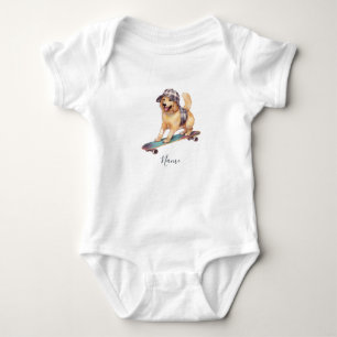 Waterverf Goud Retriever Baby Body Romper