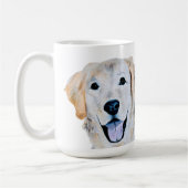 Waterverf Goud Retriever Hond Koffiemok (Links)