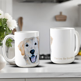Waterverf Goud Retriever Hond Koffiemok