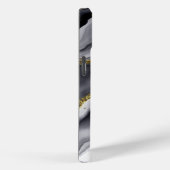Waterverf Goud Zwart Personaliseer Case-Mate iPhone Case (Achterkant / Rechts)