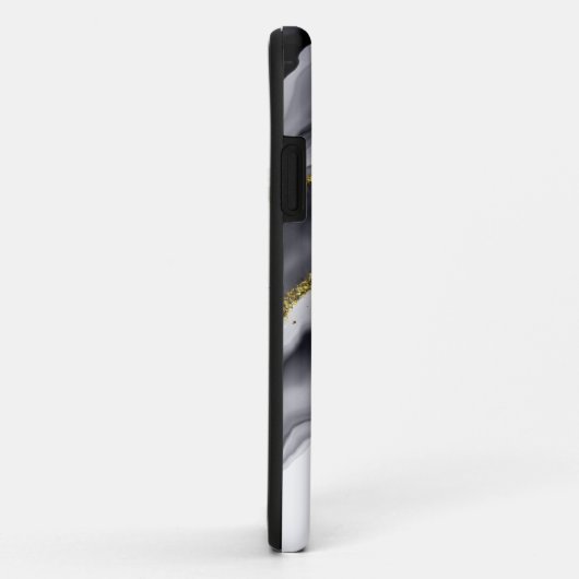 Waterverf Goud Zwart Personaliseren Case-Mate iPhone Case (Achterkant/rechts)