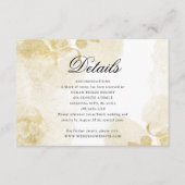 Waterverf Gouden Bruiloft Details Behuizing Kaart (Voorkant)