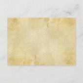 Waterverf Gouden Bruiloft Details Behuizing Kaart (Achterkant)