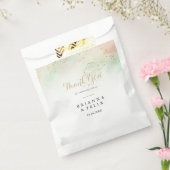 Waterverf gouden Confetti dank u bruiloft Bedankzakje (Gezegeld)