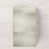 Waterverf Gouden Eucalyptus Foliage Huwelijk Glanz All In One Uitnodiging (Buitenkant)