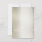 Waterverf Gouden Eucalyptus Foliage Huwelijk Glanz RSVP Kaartje (Achterkant)