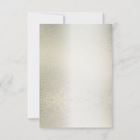 Waterverf Gouden Eucalyptus Foliage Huwelijk Glanz RSVP Kaartje (Achterkant)