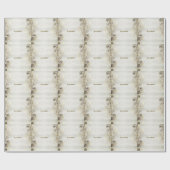 Waterverf Gouden Eucalyptusblad Glanzend Elegant Cadeaupapier (Vlak)