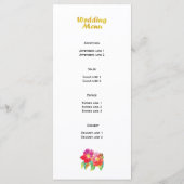 Waterverf gouden folie bloemenbruiloft kaart (Achterkant)