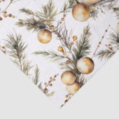 Waterverf gouden gebladerte kerst tissuepapier (Detail)