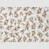 Waterverf gouden gebladerte kerst tissuepapier (Voorkant)